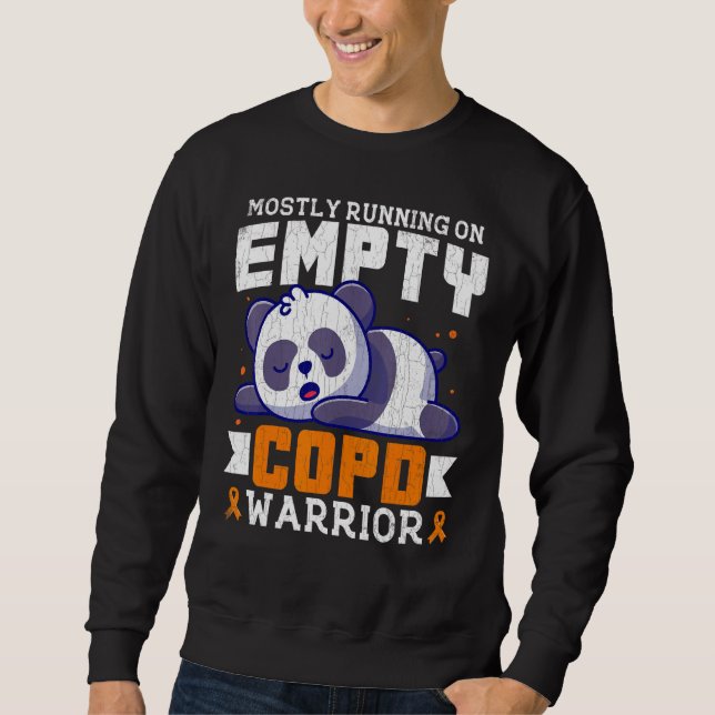 Sweatshirt Empty COPD Warrior Awareness Support Month Orange  (Devant)