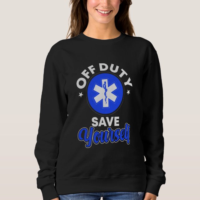 Sweatshirt EMT EMS Paramedic First Responder Ambulance (Devant)