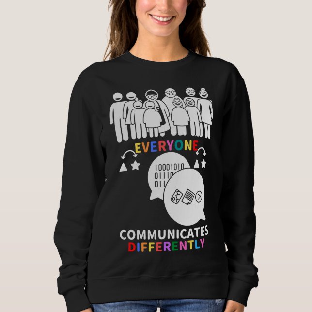 Sweatshirt En Avril Nous Portons Rouge Au Lieu D'Autisme Les  (Devant)