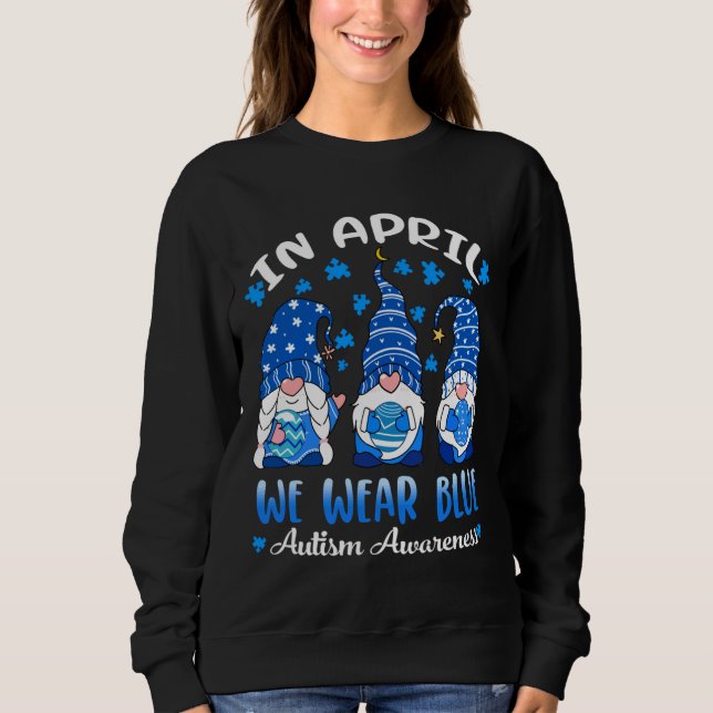 Sweatshirt En Avril Nous Portons Sensibilisation sur l'autism (Devant)