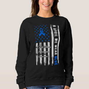 Sweatshirt En Avril, Nous Portons Une Attention Bleue À La Pr