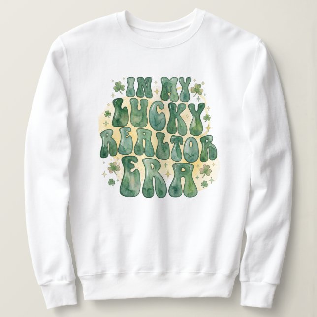 Sweatshirt En cette période faste pour mon agent immobilier S (Design devant)