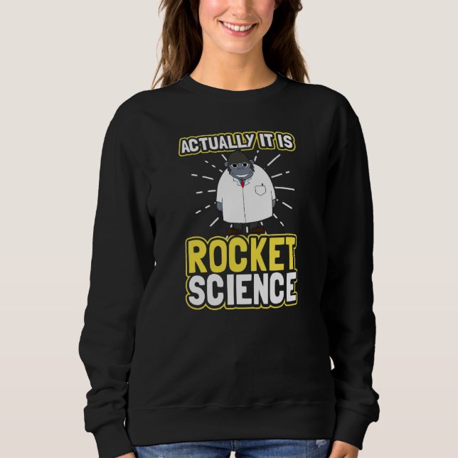 Sweatshirt En Fait C'Est Gorilla Rocket Scientifique (Devant)