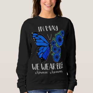 Sweatshirt En Mai, Nous Portons Bleu Apraxia Sensibilisation
