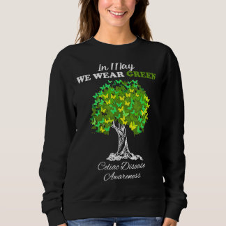 Sweatshirt En Mai Nous Portons Green Celiac Maladie Sensibili
