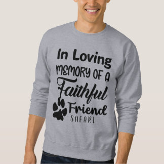 Sweatshirt En mémoire d'amour, chien personnalisé Memorial
