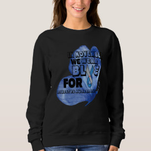Sweatshirt En Novembre Nous Portons Bleu Butterfly Diabetes A