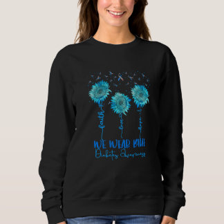 Sweatshirt En Novembre Nous portons Blue Sunflower Faith Love