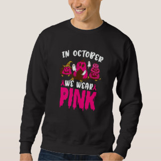 Sweatshirt En Octobre Nous Portons Le Ruban Rose Fantôme Citr