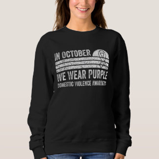 Sweatshirt En Octobre Nous Portons Violet Violent Violences D