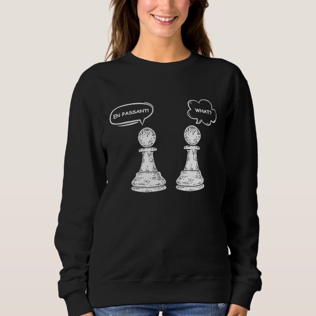 Sweatshirt En Passant Pawn Chess Pieces Chess Player (Devant)