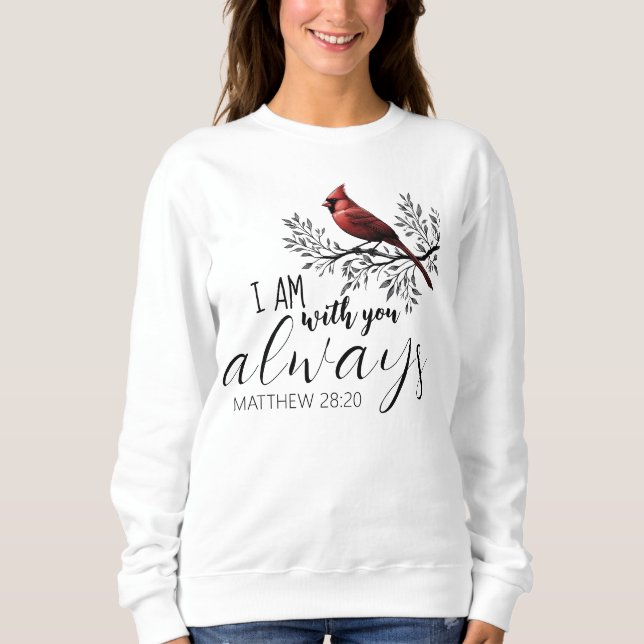 Sweatshirt En souvenir affectueux : Cardinal rouge (Devant)