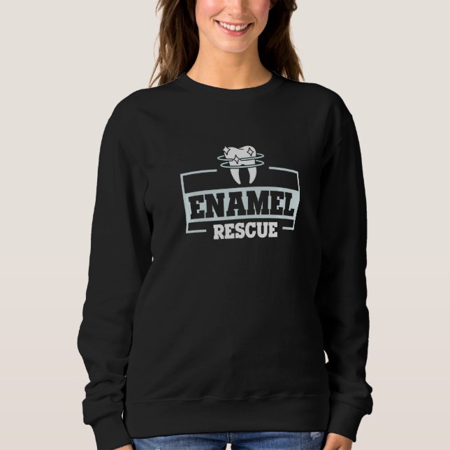 Sweatshirt Enamel Secourt pour un technicien dentaire (Devant)
