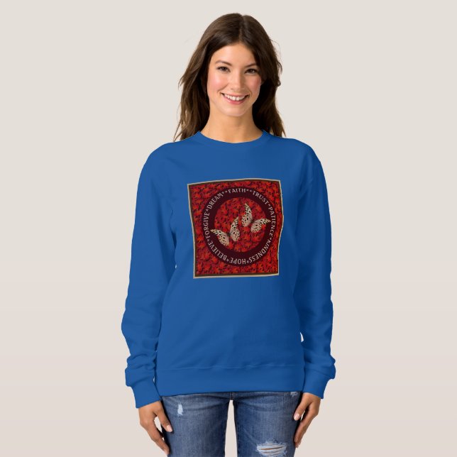 Sweatshirt encouraging Words Affaire Leaves (Devant entier)