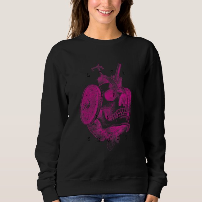 Sweatshirt Encyclopédie esthétique Steampunk Vaporwave Mechan (Devant)