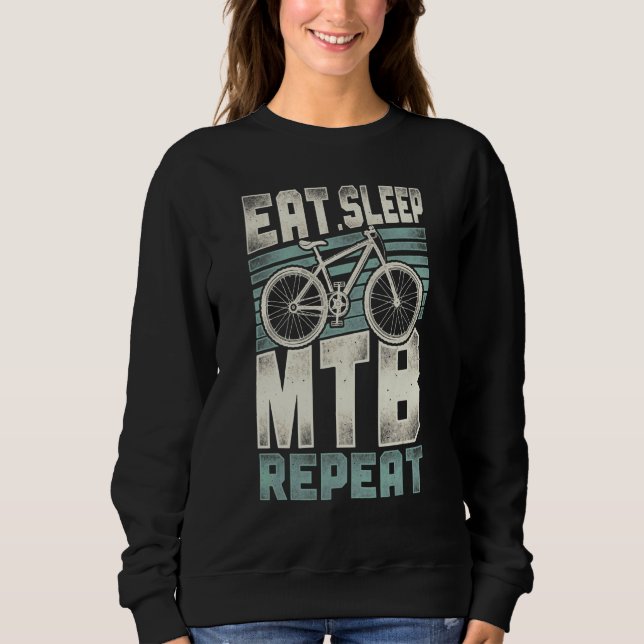 Sweatshirt Enduro Mtb Mountain VTT équitation Descente Vintag (Devant)