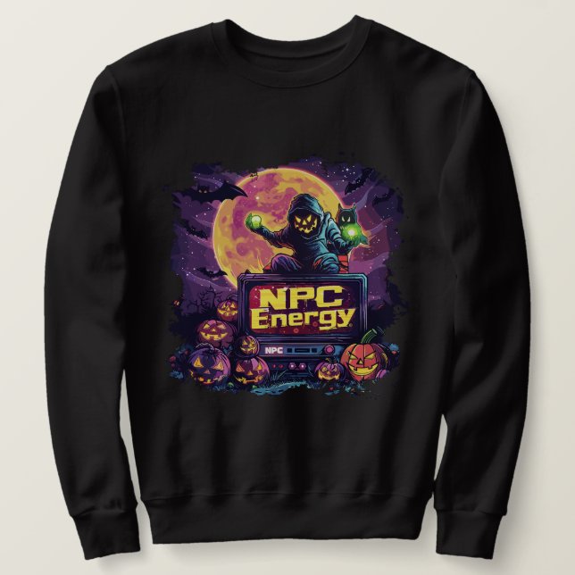 Sweatshirt Énergie NPC | ExDesigner | Halloween (Design devant)