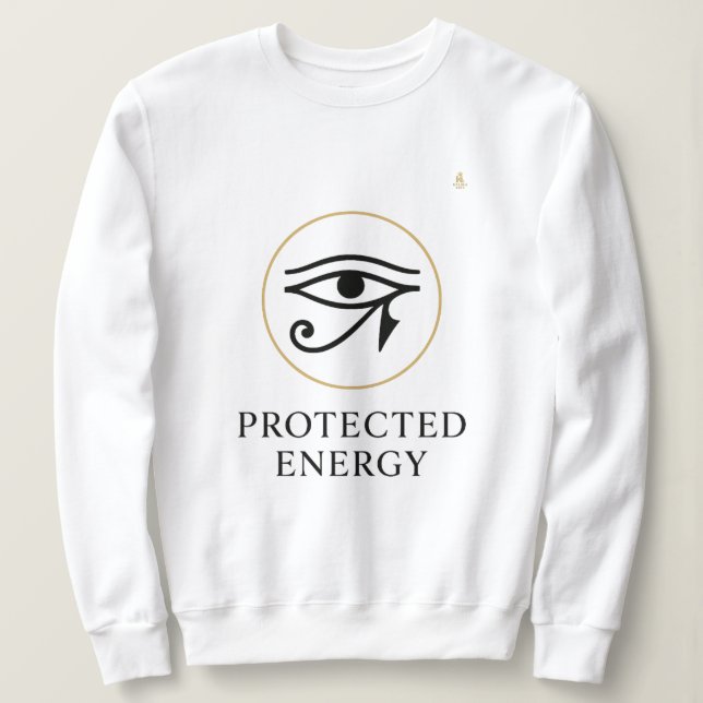 Sweatshirt Énergie Protégée – Symbole Minimal de l'Œil d'Horu (Design devant)