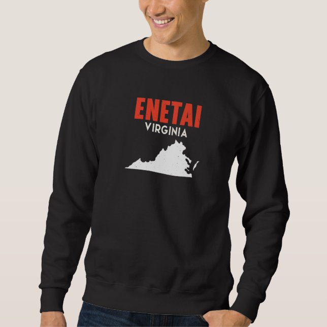 Sweatshirt Enetai Washington USA State America Travel Washing (Devant)