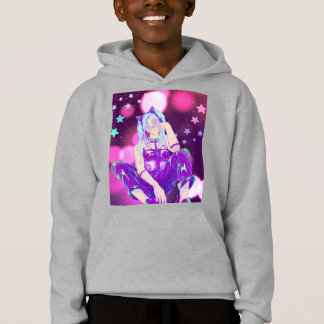 Sweatshirt Enfant Anime Rose Violet KPop