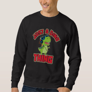 Sweatshirt Enfant dinosaure cool mignon musique animal jungle