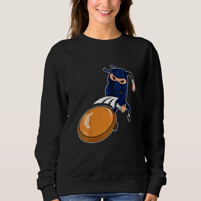Sweatshirt Enfant Disc Golf Ninja Ultimate Frisbee Golfeur Ga (Devant)