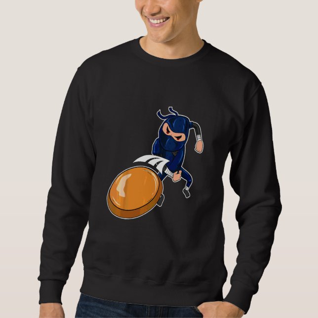 Sweatshirt Enfant Disc Golf Ninja Ultimate Frisbee Golfeur Ga (Devant)