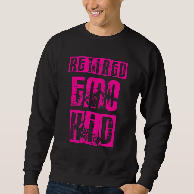 Sweatshirt Enfant Emo Retraité   Emo Goth (Devant)
