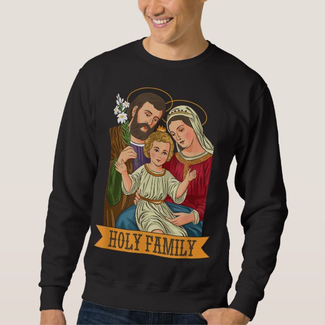 Sweatshirt Enfant Jésus, Vierge Marie et St Joseph (Devant)