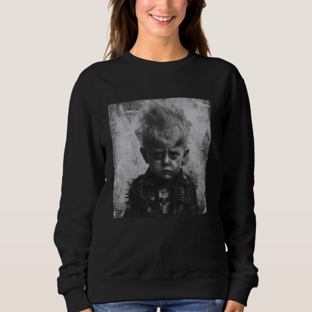 Sweatshirt Enfant punker, enfant rebelle (Devant)