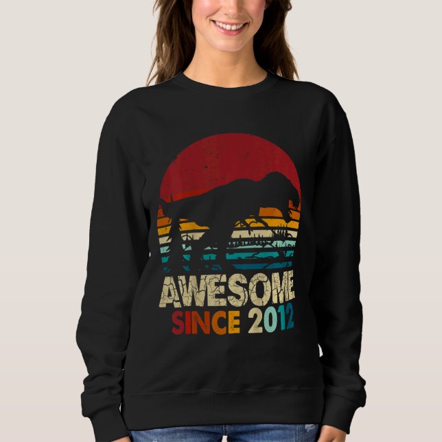 Sweatshirt Enfants 10e anniversaire Dinosaur Rex 10 ans Garço (Devant)
