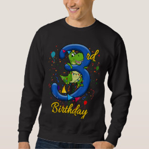 Sweatshirt Enfants 3 ans Garçons Troisième Anniversaire Rex 3