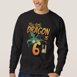 Sweatshirt Enfants à 6 ans Anniversaire Enfants Garçon Dragon