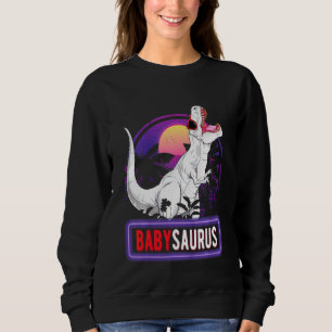Sweatshirt Enfants Babysaurus T Rex Dinosaure Bébé Saurus Fam