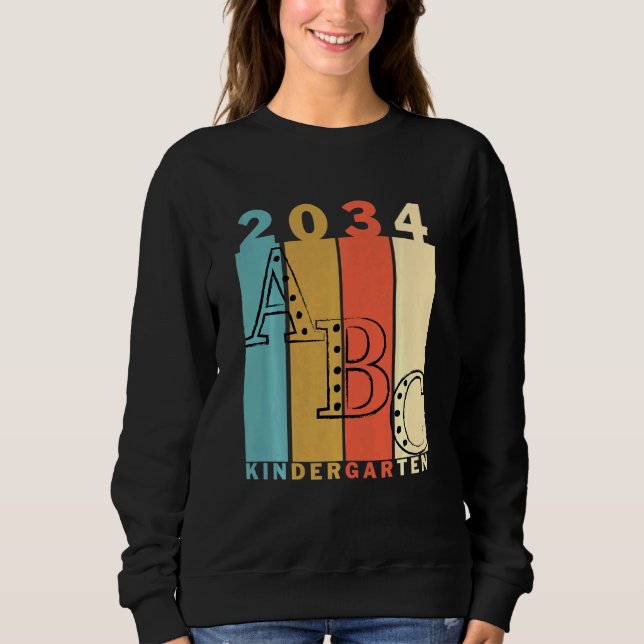 Sweatshirt Enfants Bonjour maternelle 1er Jour Retour À L'Éco (Devant)