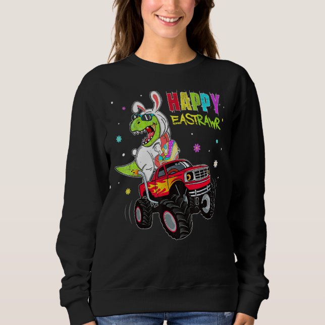 Sweatshirt Enfants Bunny Dinosaur T Rex équitation Monster Ca (Devant)