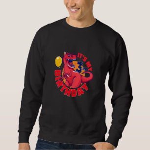 Sweatshirt Enfants C'est mon 3e anniversaire Joyeux 3 ans Rex
