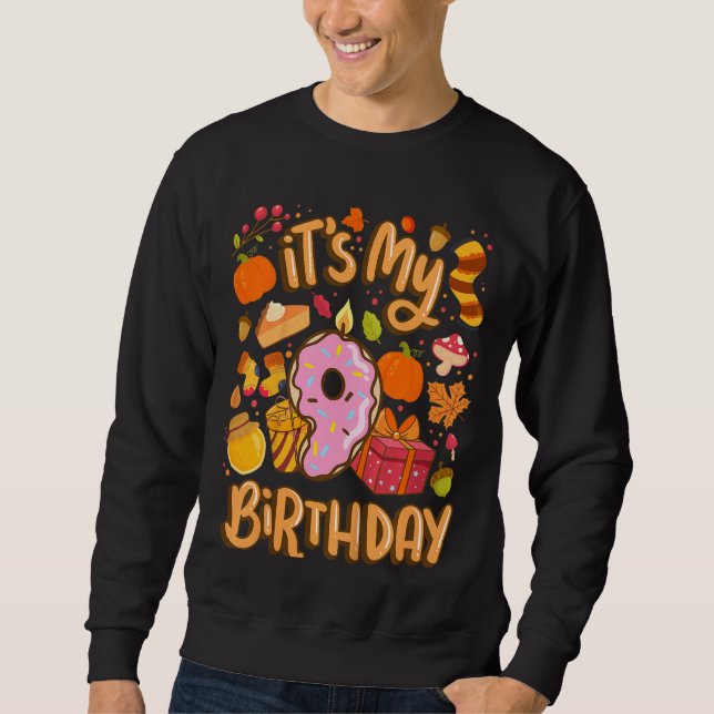Sweatshirt Enfants C'est mon 9 anniversaire Automne Feuille d (Devant)