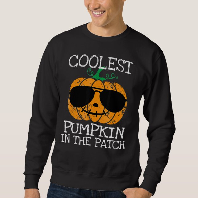 Sweatshirt Enfants Citrouille le plus frais dans le Patch Hal (Devant)
