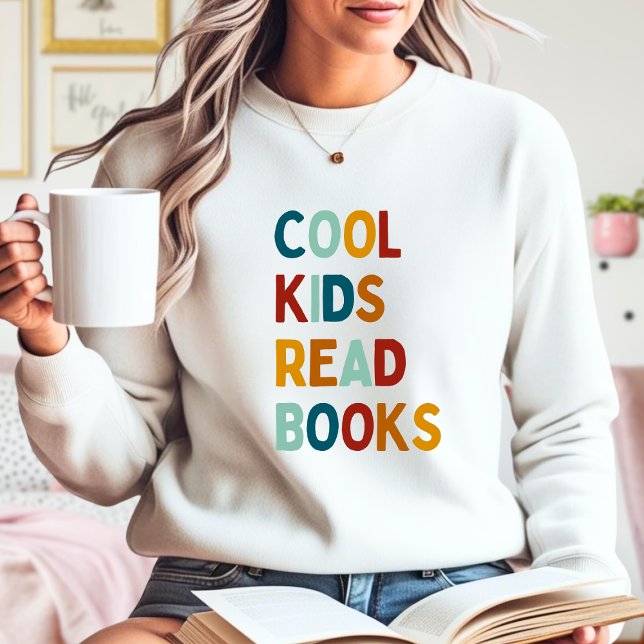 Sweatshirt Enfants cool Lire des livres colorés (Créateur téléchargé)