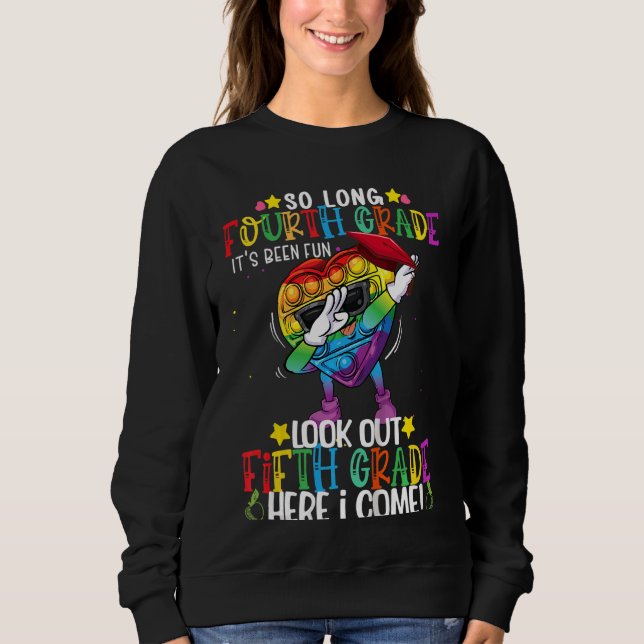 Sweatshirt Enfants Dabbing Jouet Fidget si long 4e année Grad (Devant)