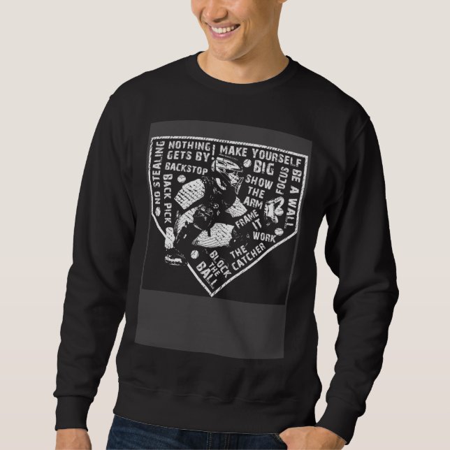 Sweatshirt Enfants de baseball receveur  Citations de basebal (Devant)