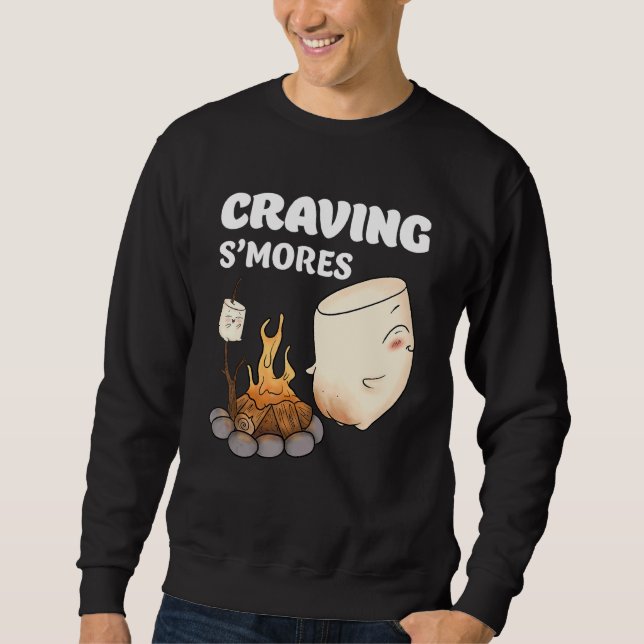 Sweatshirt Enfants de camping de marshmallow mignon de Smores (Devant)