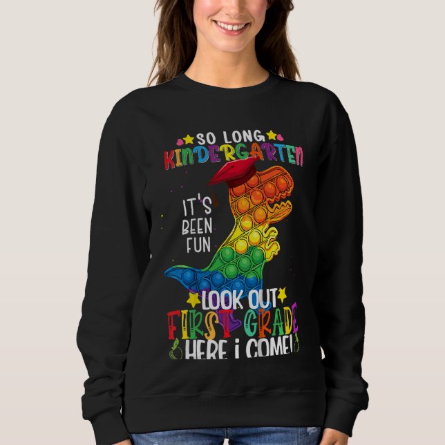 Sweatshirt Enfants Dinosaur Fidget Jouet Si Long jardin d'enf (Devant)