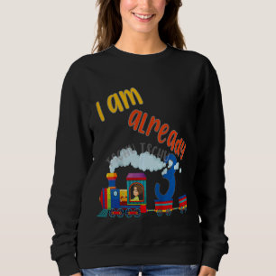 Sweatshirt Enfants Enfants 3e anniversaire Garçon Tracteur 3 