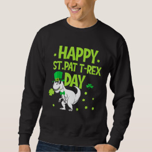 Sweatshirt Enfants Enfants Joyeux St Pat Trex Jour Dino St pa