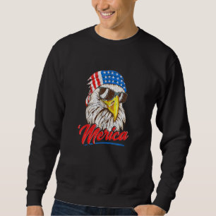 Sweatshirt Enfants Enfants Merica Merica Eagle hurlant Aigle