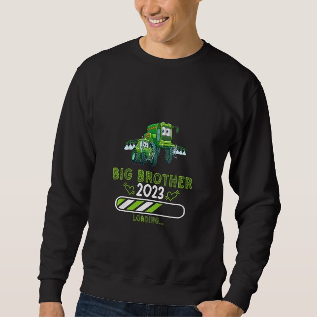 Sweatshirt Enfants frères Big Brother 2023 tracteur agricole  (Devant)