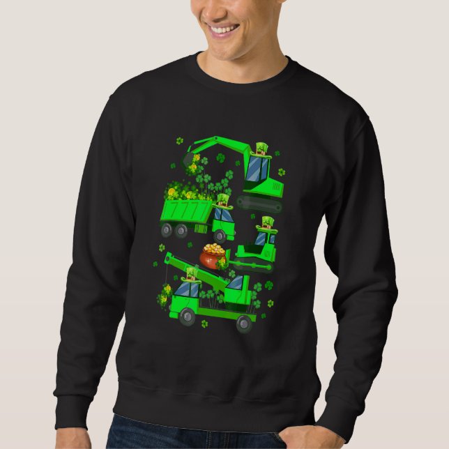 Sweatshirt Enfants Garçons Jour de la Saint Patrick Grue Cons (Devant)