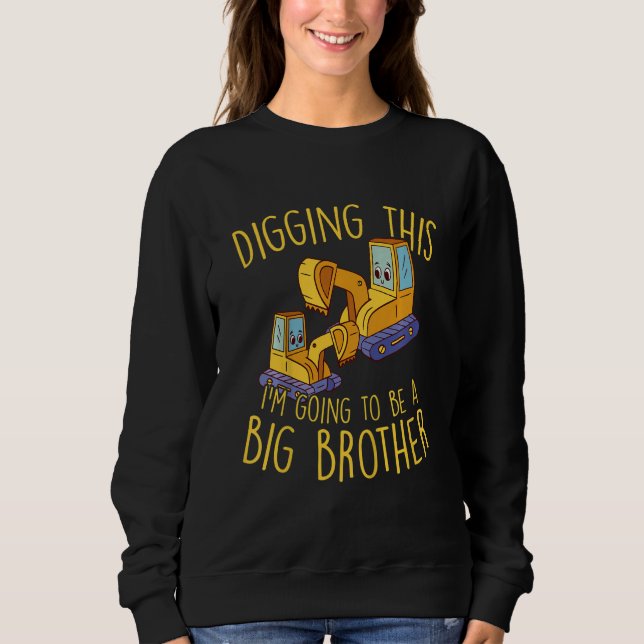 Sweatshirt Enfants Grossesse Faire-part Je vais être un grand (Devant)